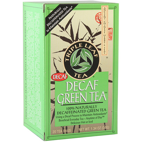 Decaf Green Tea, 20 Tea Bags x 6 Box, Triple Leaf Tea