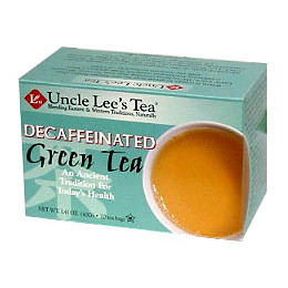 Uncle Lee's Tea Decaffeinated Green Tea, 20 Tea Bags x 6 Box, Uncle Lee's Tea