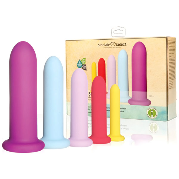 Deluxe Silicone Dilator Set, 5 Graduated Sizes, Sinclair Institute