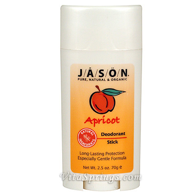 Deodorant Apricot Stick 2.5 oz, Jason Natural