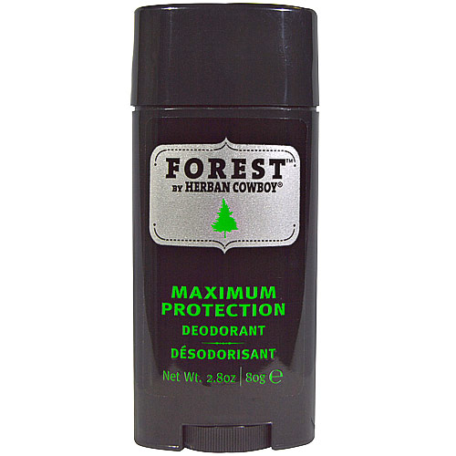 Herban Cowboy Forest Deodorant, Maximum Protection, 2.8 oz