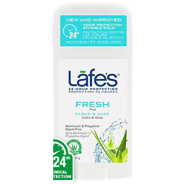 Lafes Twist Stick Deodorant - Fresh, 2.25 oz, Natural BodyCare