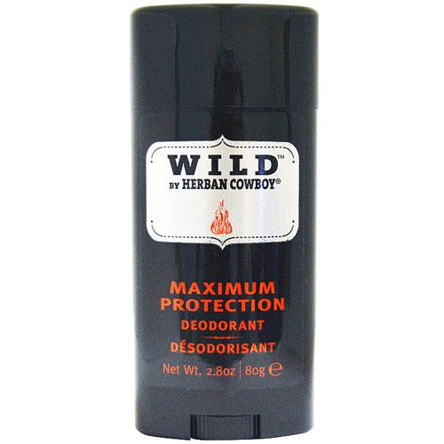 Herban Cowboy Wild Deodorant, Maximum Protection, 2.8 oz