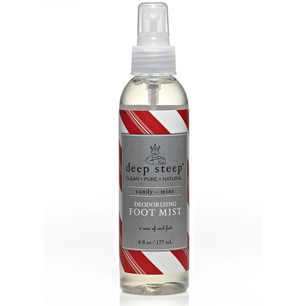 Deep Steep Deodorizing Foot Mist, Candy Mint, 6 oz, Deep Steep