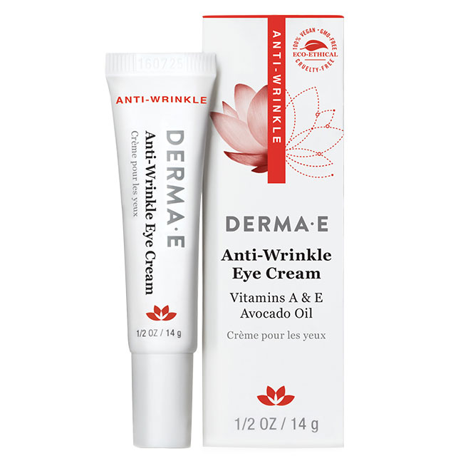 Derma E Anti-Wrinkle Eye Cream with Vitamin A & E & Avacado Oil, 0.5 oz