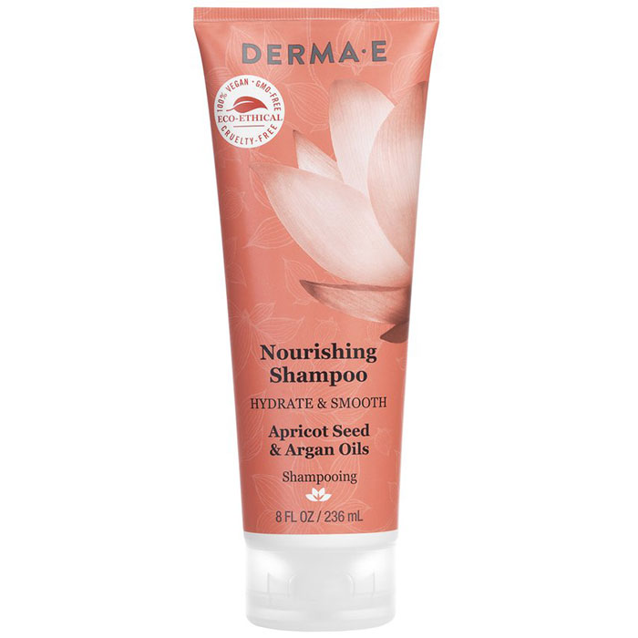 Derma E Nourishing Shampoo, Silicone Free, Hydrate & Smooth, 8 oz