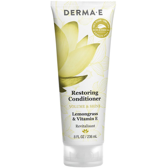 Derma E Restoring Conditioner, Silicone Free, Volume & Shine, 8 oz