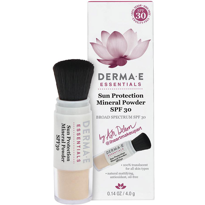 Derma E Sun Protection Mineral Powder SPF-30 by Ash Deleon, 0.14 oz