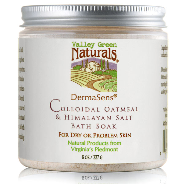 DermaSens Colloidal Oatmeal & Himalayan Salt Bath Soak, 8 oz, Valley Green Naturals