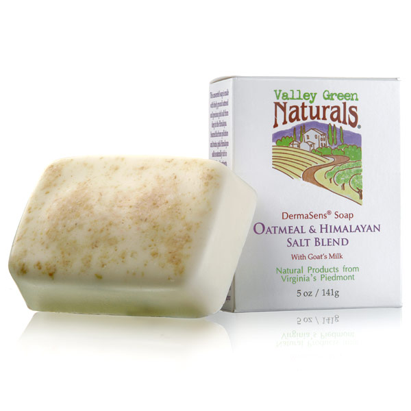 DermaSens Soap Bar, Oatmeal & Himalayan Salt Blend with Goats Milk, 5 oz, Valley Green Naturals