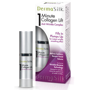DermaSilk 1 Minute Collagen Lift Gel, Anti-Wrinkle Complex, 1 oz