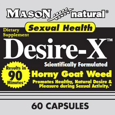Mason Natural Desire-X with Horny Goat Weed, 60 Capsules, Mason Natural