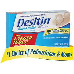 Desitin Rapid Relief Cream, Diaper Rash Ointment, 6 oz x 2 Tubes