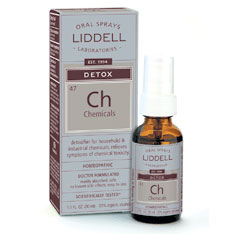 Liddell Detox Chemicals Homeopathic Spray, 1 oz
