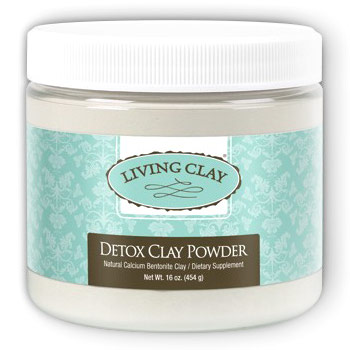 Detox Clay Powder, Natural Calcium Bentonite Clay, 16 oz, Living Clay