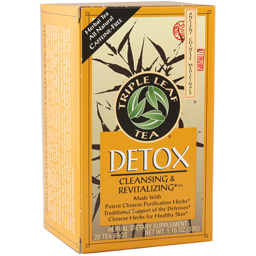 Detox Tea, 20 Tea Bags x 6 Box, Triple Leaf Tea