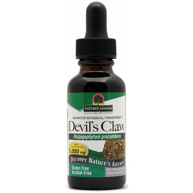Devils Claw Alcohol Free Extract Liquid 1 oz from Natures Answer
