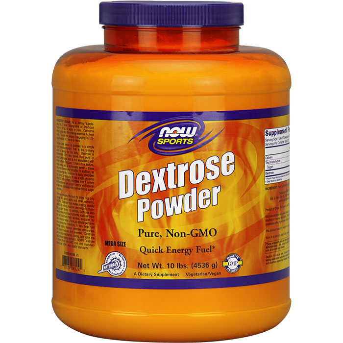 Dextrose Powder 100% Pure, 10 lb, NOW Foods