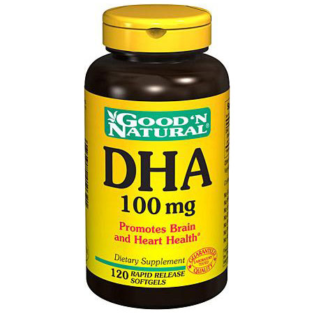 Good 'N Natural DHA 100 mg (Fish Oil), 120 Softgels, Good 'N Natural