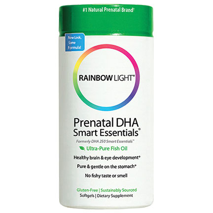 Prenatal DHA 250 mg, Smart Essentials, 60 Softgels, Rainbow Light