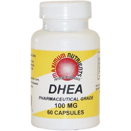 Maximum Nutrients DHEA 100 mg, 60 Capsules, Maximum Nutrients