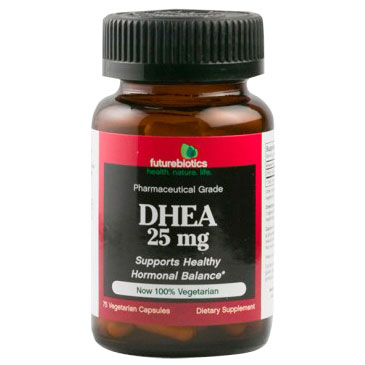 DHEA 25 mg, 75 Vegetarian Capsules, FutureBiotics