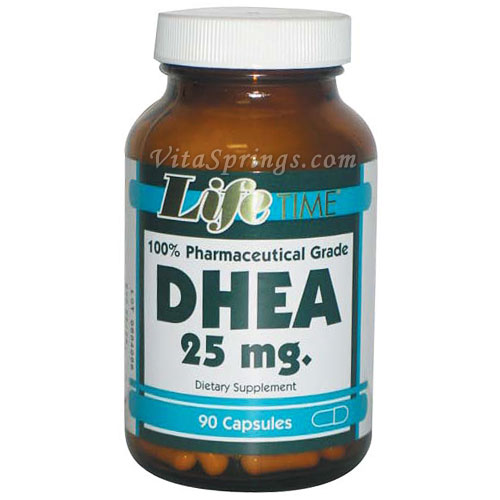 DHEA 25 mg, 90 Capsules, LifeTime
