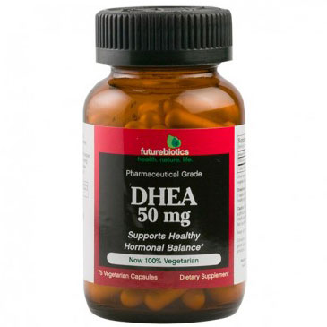 DHEA 50 mg, 75 Vegetarian Capsules, FutureBiotics