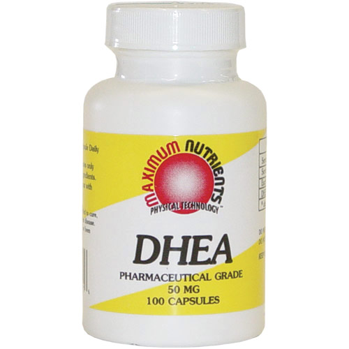 Maximum Nutrients DHEA 50 mg, 100 Capsules, Maximum Nutrients