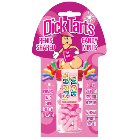 Hott Products Dick Tarts in Blister Card, Penis Shaped Candy Mints, Cinnamon Flavored, Hott Products
