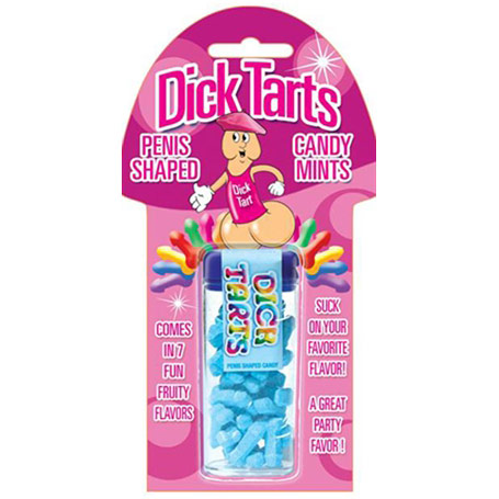 Hott Products Dick Tarts in Blister Card, Penis Shaped Candy Mints, Peppermint Flavored, Hott Products