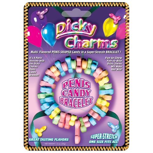 Dicky Charms Penis Shaped Candy Bracelet, Hott Products