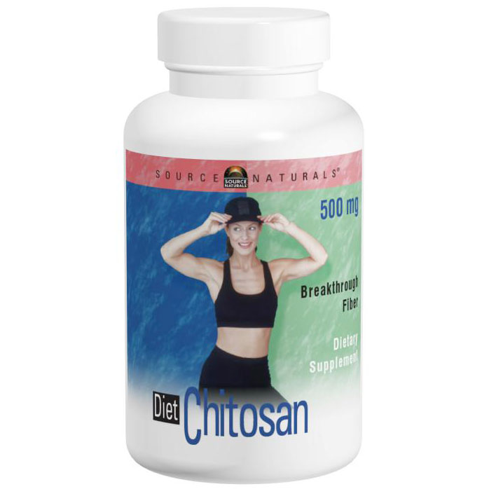 Diet Chitosan 500 mg, Value Size, 240 Capsules, Source Naturals