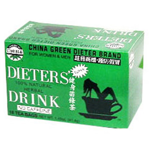China Green Dieter Brand, Dieters Drink for Weight Loss, 18 Tea Bags, Uncle Lees Tea