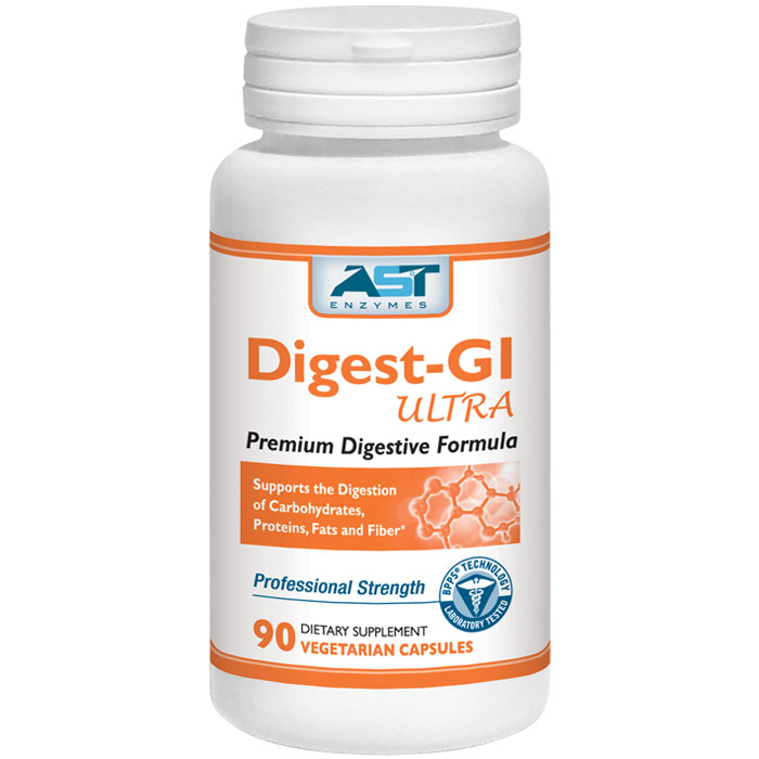 Digest-GI Ultra (Formerly DigeSEB-GI), Premium Digestive Formula, 90 Vegetarian Capsules, AST Enzymes