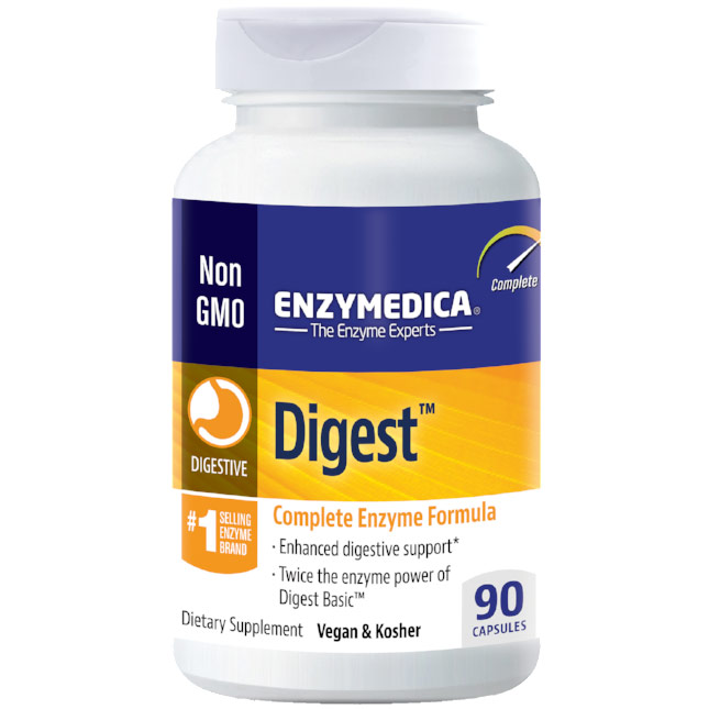 Digest, Enzymes for Digestion, 90 Capsules, Enzymedica