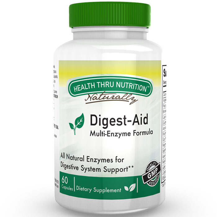 Digest-Aid, Multi-Enzyme Formula, 60 Capsules, Health Thru Nutrition