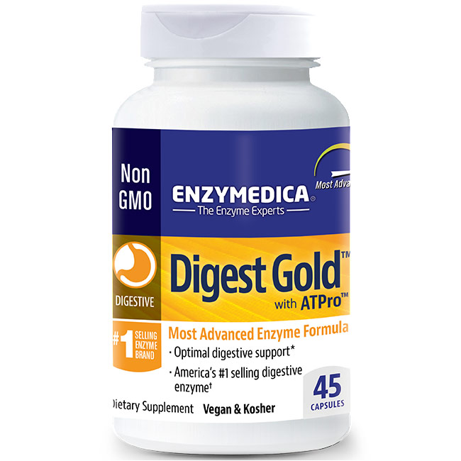 Digest Gold, Optimal Digestive Support, 45 Capsules, Enzymedica