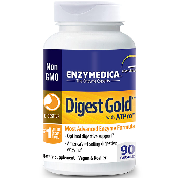Digest Gold, Digestive Enzyme, 90 Capsules, Enzymedica