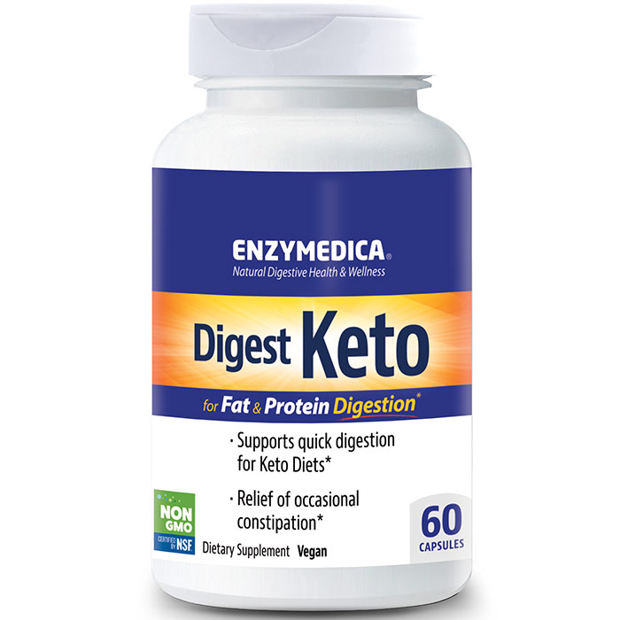 Digest Keto, For Fat & Protein Digestion, 60 Capsules, Enzymedica