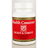Health Concerns Digest & Thrive for Wheat, Dairy & Gluten Intolerance, 90 Tablets, Health Concerns