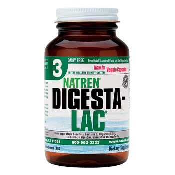 Digesta-Lac, Dairy Free, LB-51 Super Strain, 60 Capsules, Natren