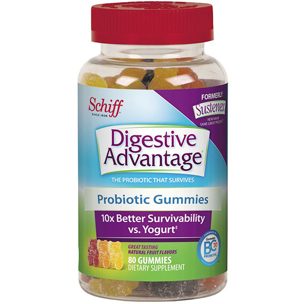 Digestive Advantage Probiotic Gummies, 80 Gummies, Schiff