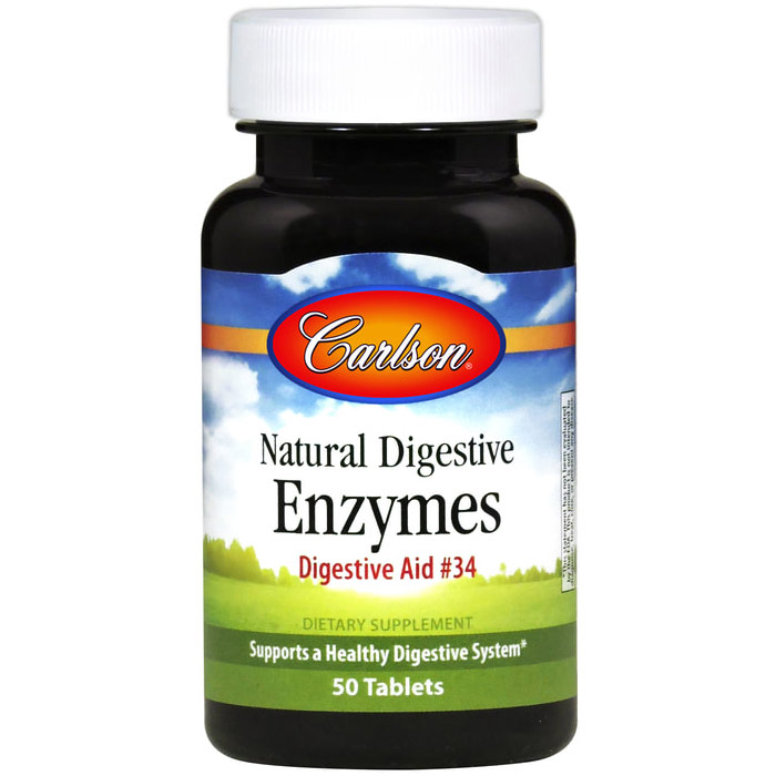 Digestive Aid #34, Food Enzymes, 100 tablets, Carlson Labs