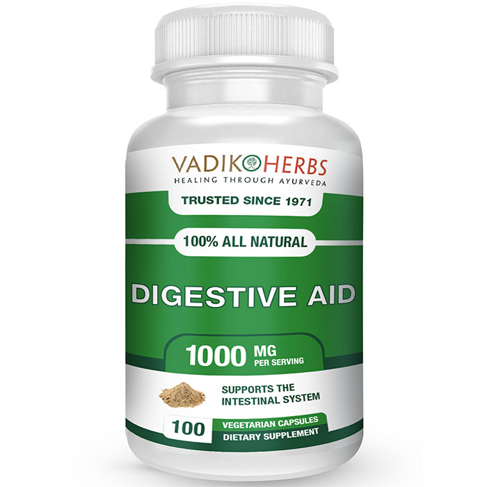 Digestive Aid, 60 Capsules, Vadik Herbs (Bazaar of India)