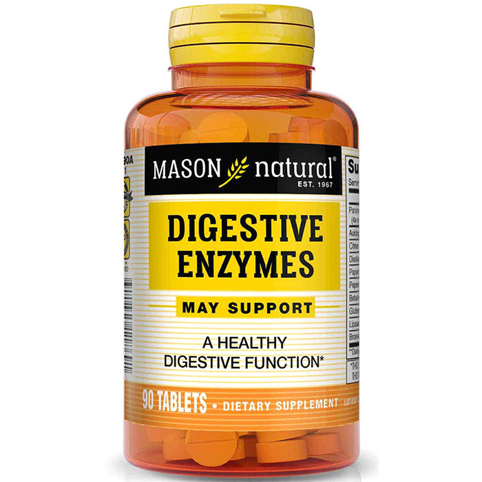 Digestive Enzymes, 90 Tablets, Mason Natural