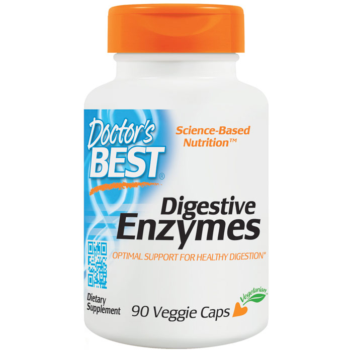 Digestive Enzymes, Optimal Support For Healthy Digestion, 90 Veggie Caps, Doctors Best