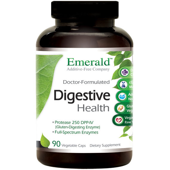Digestive Health, 90 Vegetable Capsules, Emerald Labs