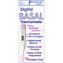 Digital Basal Thermometer, Designed For Fertility Charting, Fairhaven Health