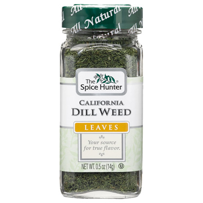 Dill Weed, California, Leaves, 0.5 oz x 6 Bottles, Spice Hunter